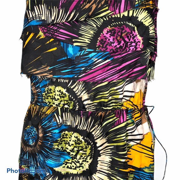 Julie Dillon Colorful Print Silk Sheath Dress - Picture 3 of 8